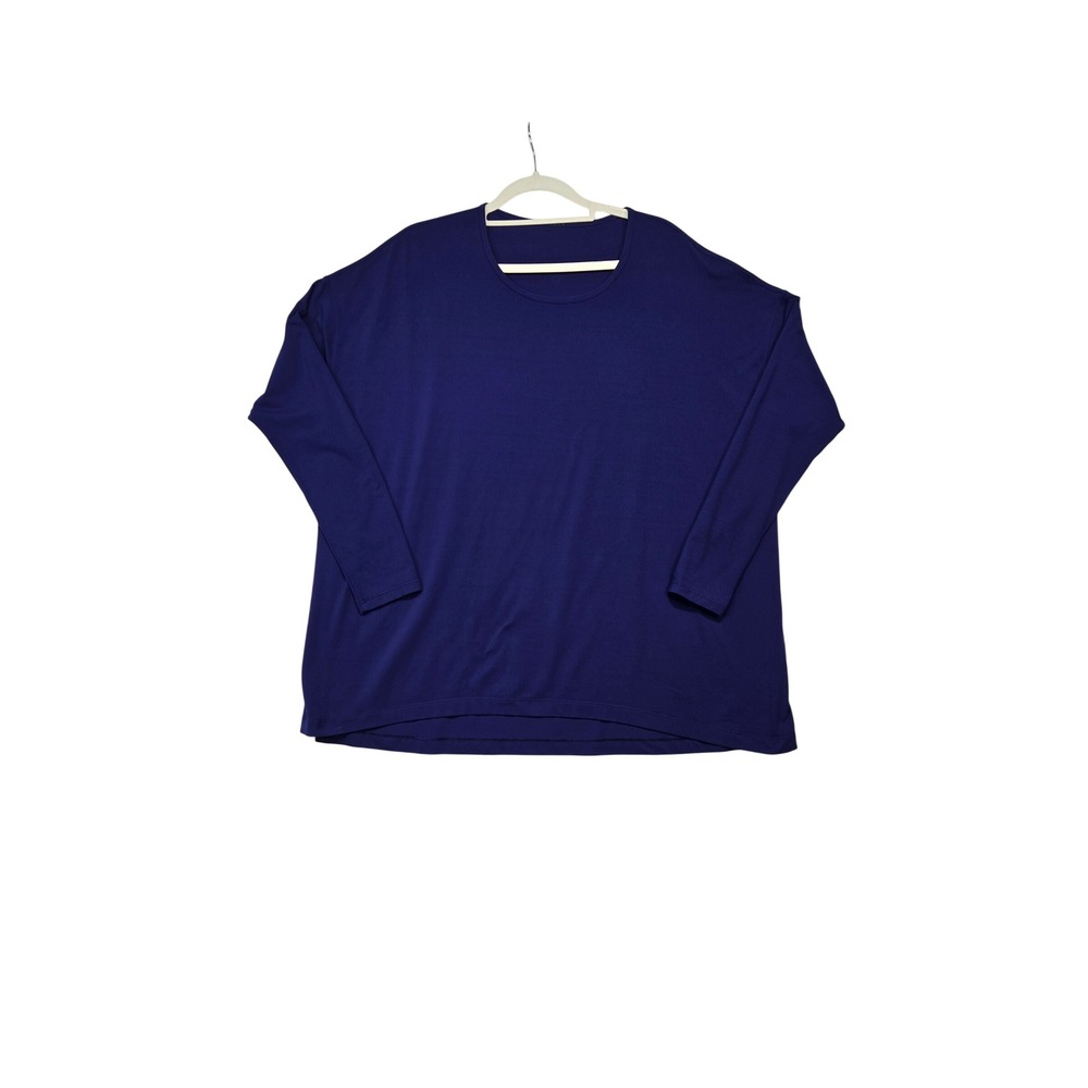 Lululemon Long Sleeve Tee Blue Oversized Tunic Casual Comfort Women XL?